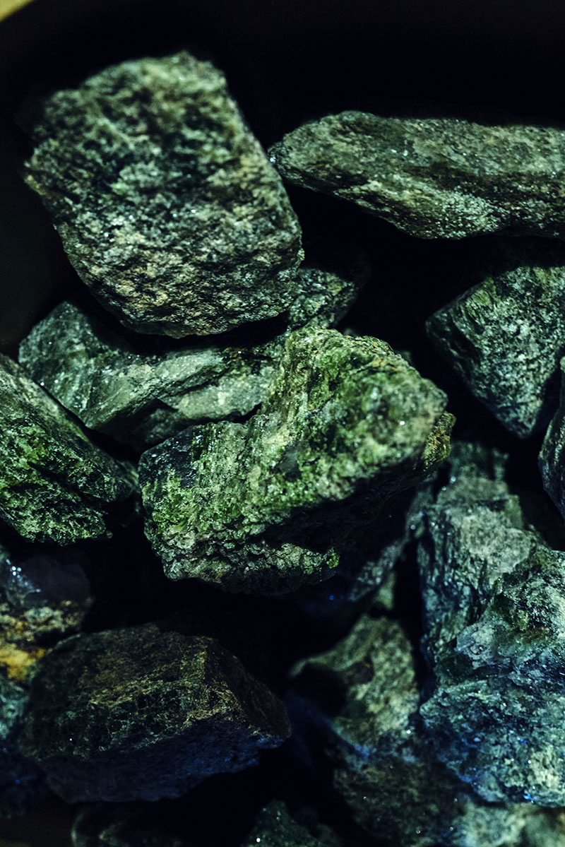 Green Diopside Raw Piece