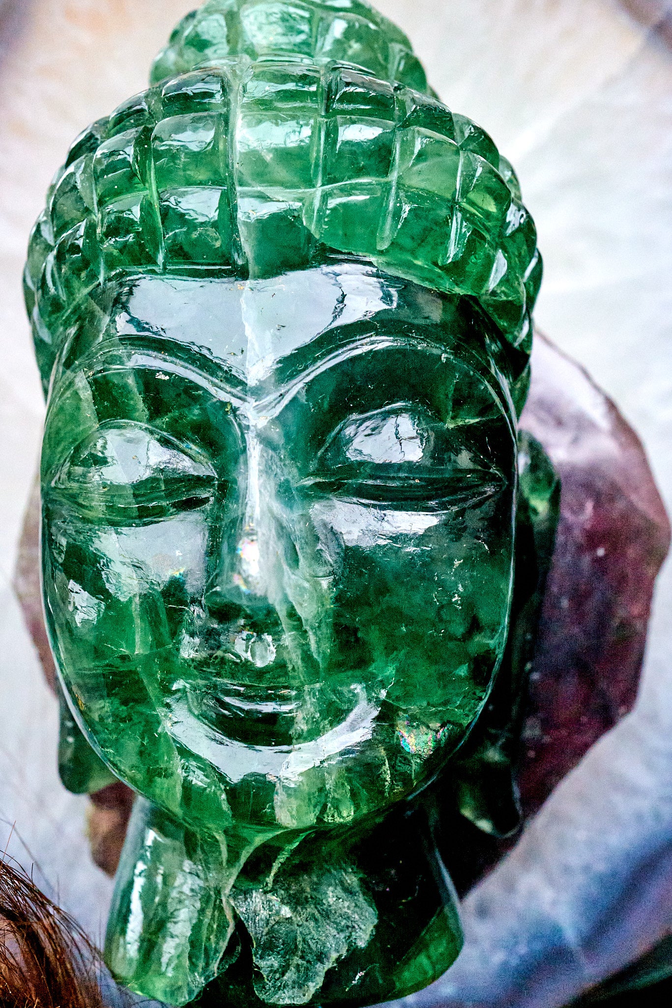 Fluorite Buddah Head