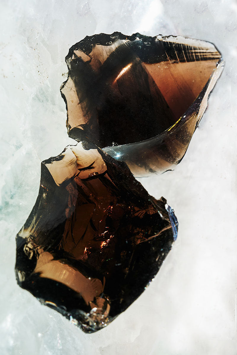 Obsidian Glass Raw Blade