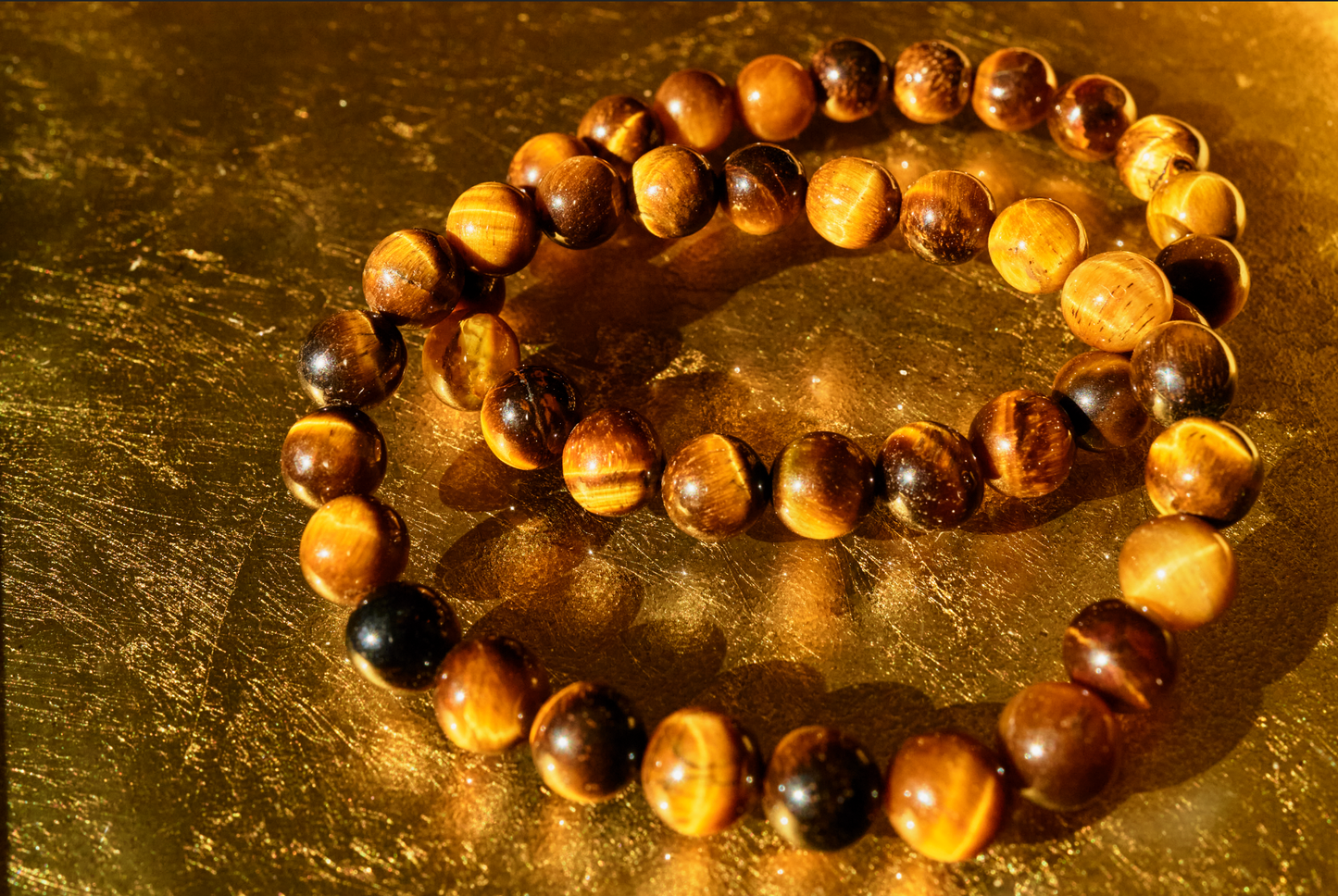 Tigers Eye Bracelet - Medium Bead