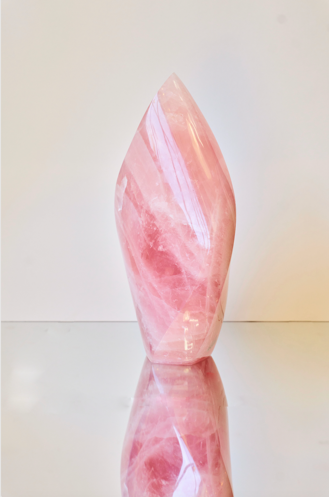 Rose Quartz Flame Statement piece