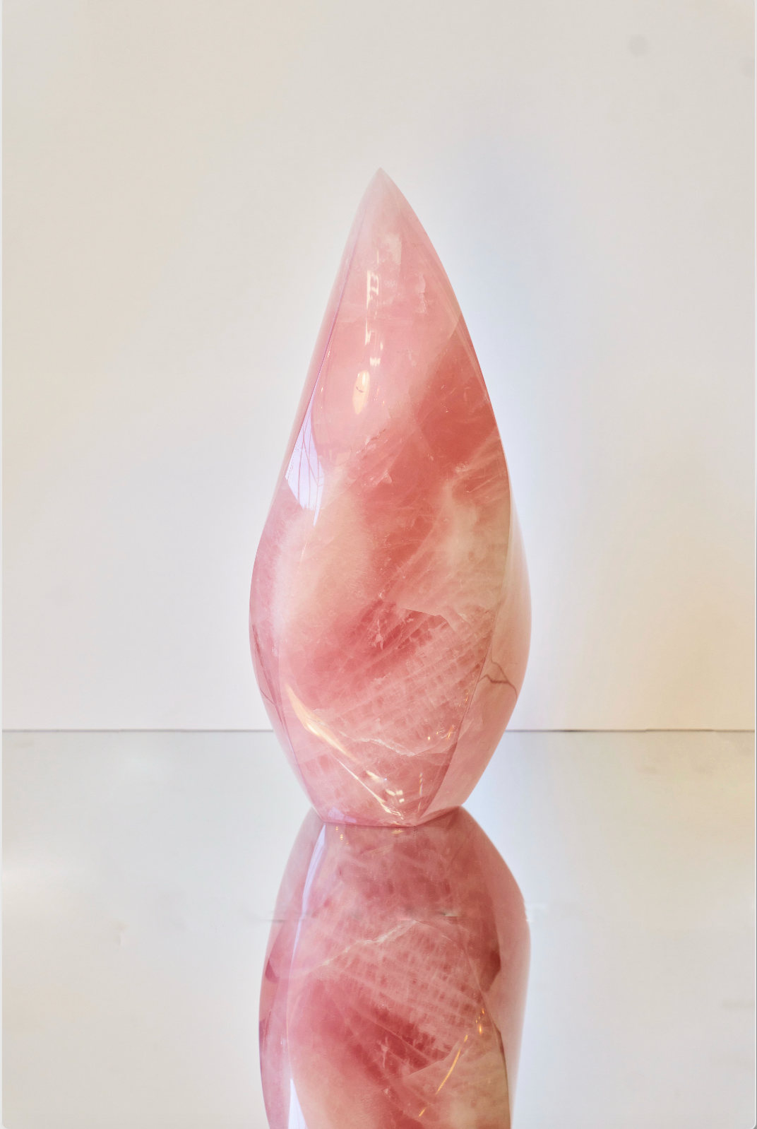 Rose Quartz Flame Statement piece