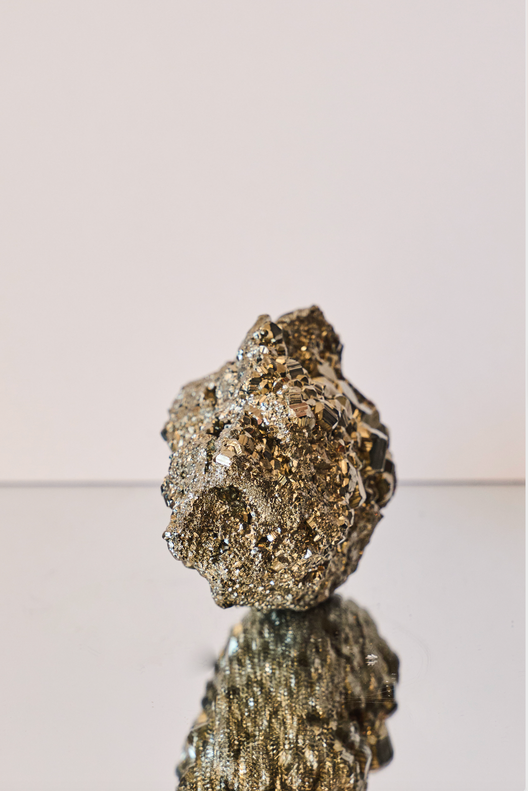 Pyrite Cluster with Cubic Formations