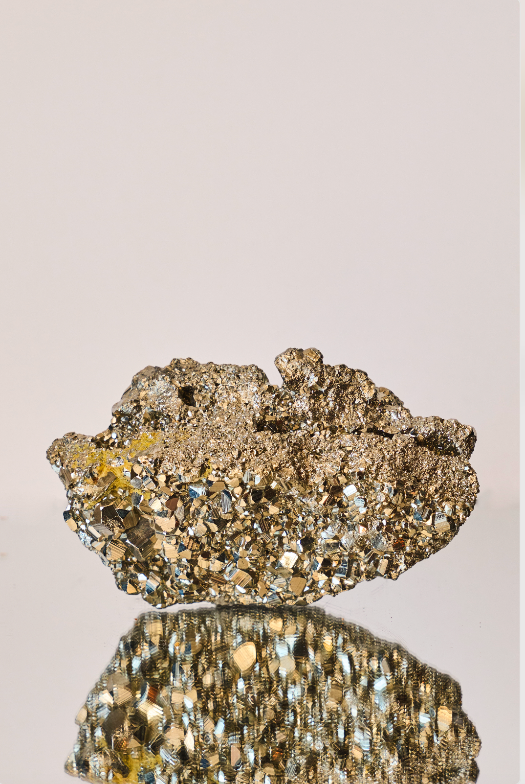 Pyrite Cluster with Cubic Formations