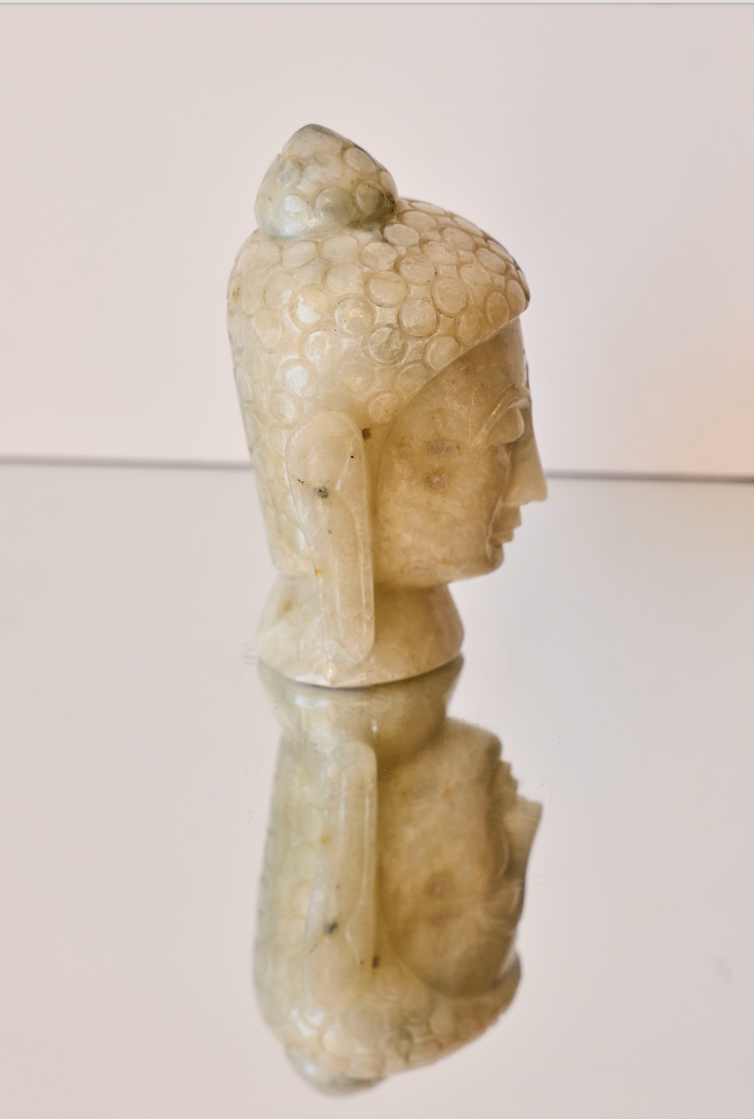 Rainbow Moonstone Buddah Head