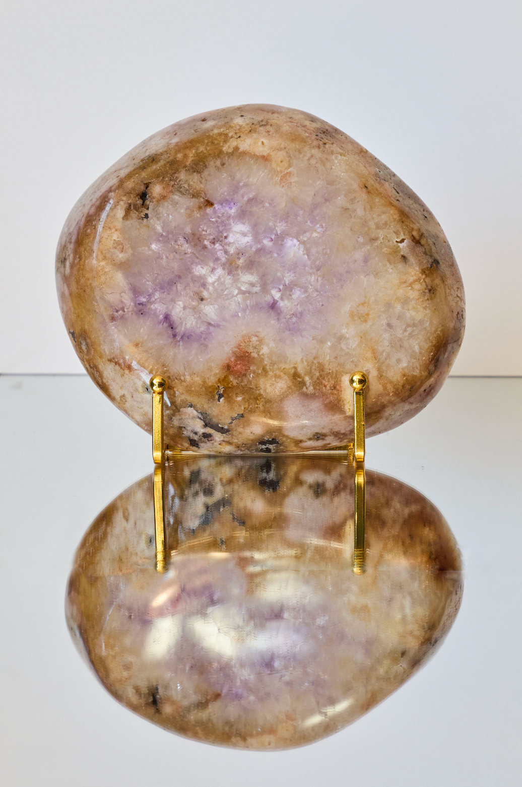 Citrine and Amethyst Plate