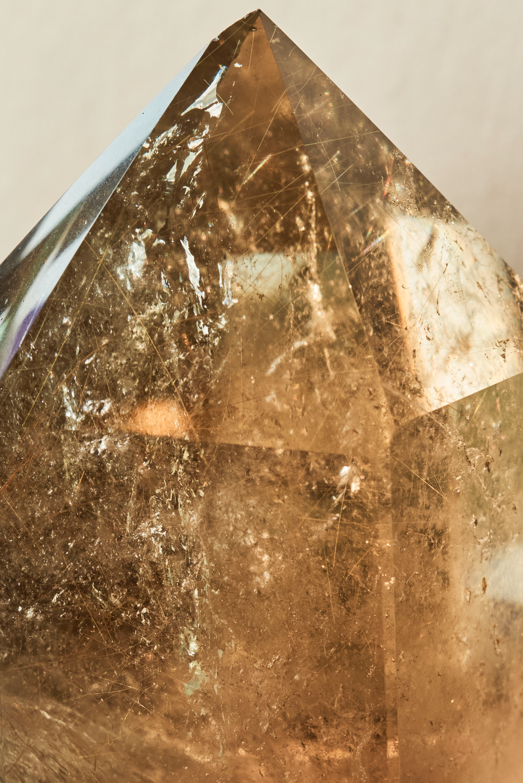 Gold Rutilated Smokey Quartz