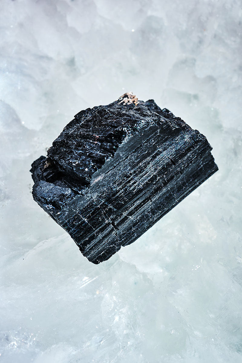 Black Tourmaline Raw Piece - Medium