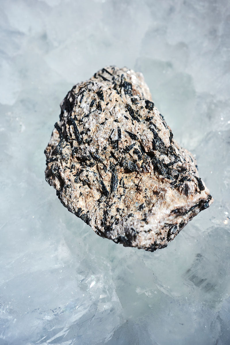 Ruilated Black Tourmaline in Albite Raw PIece