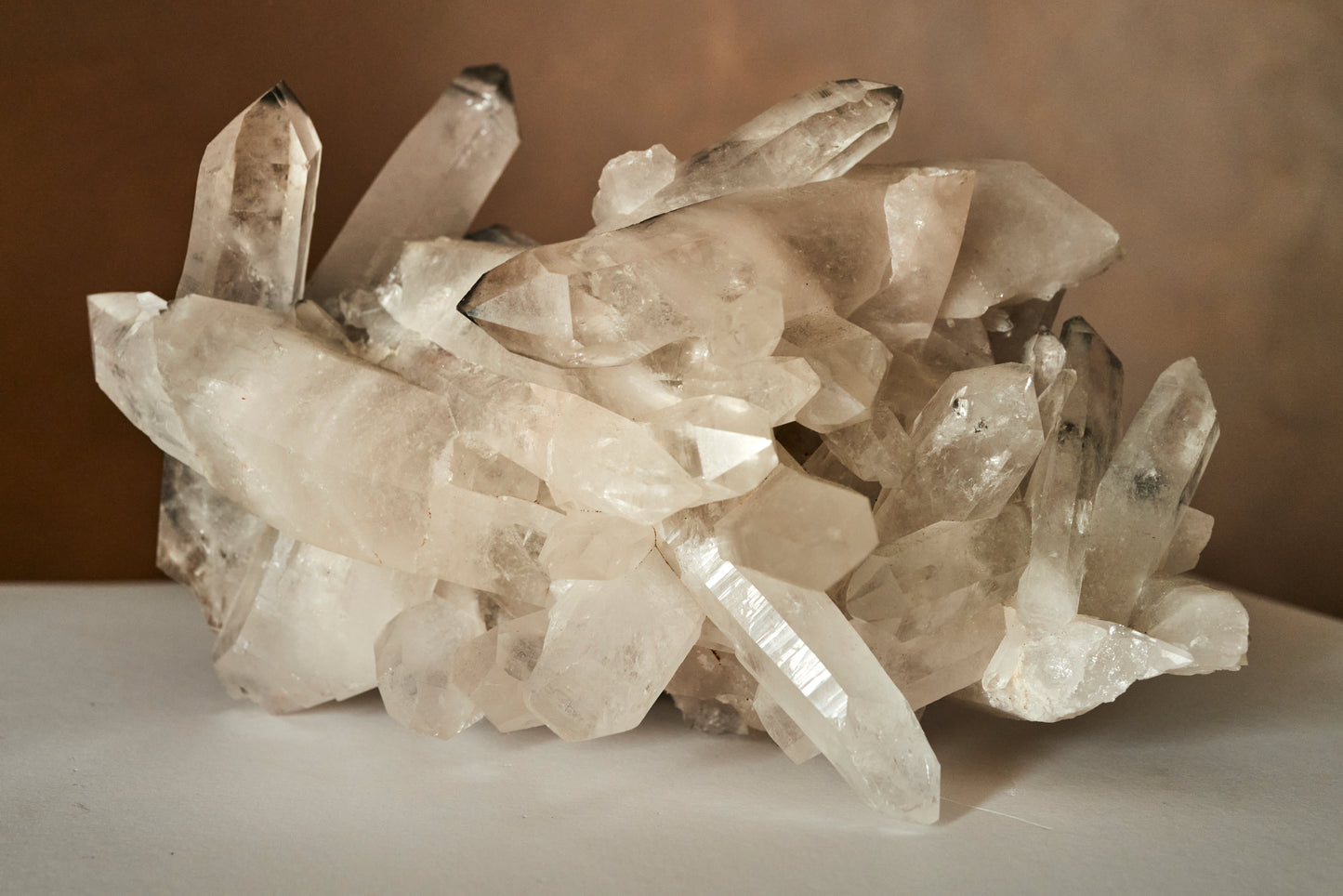 Black Phantom Lemurian Quartz (Tourmaline inclusions)