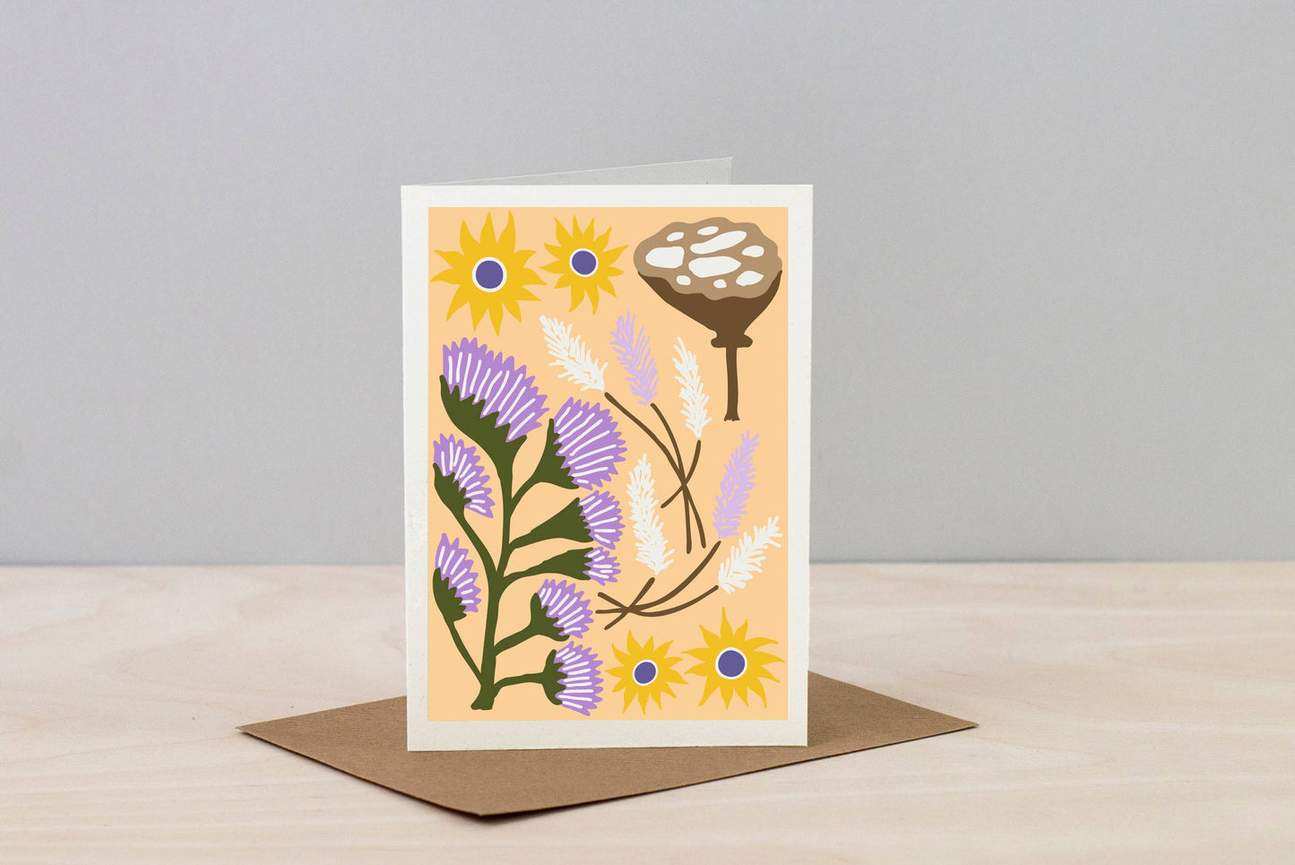 All Occasions Dried  Wheat yellow Card
