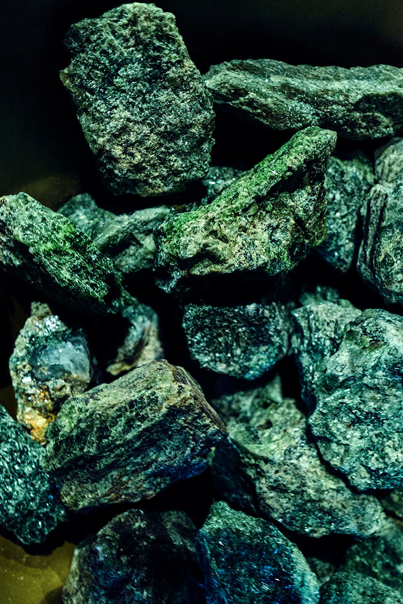 Green Diopside Raw Piece