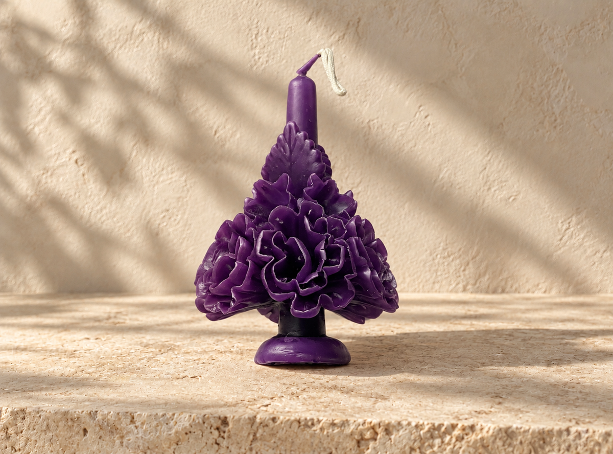 Oaxaca Marigold Day of the Dead Candle