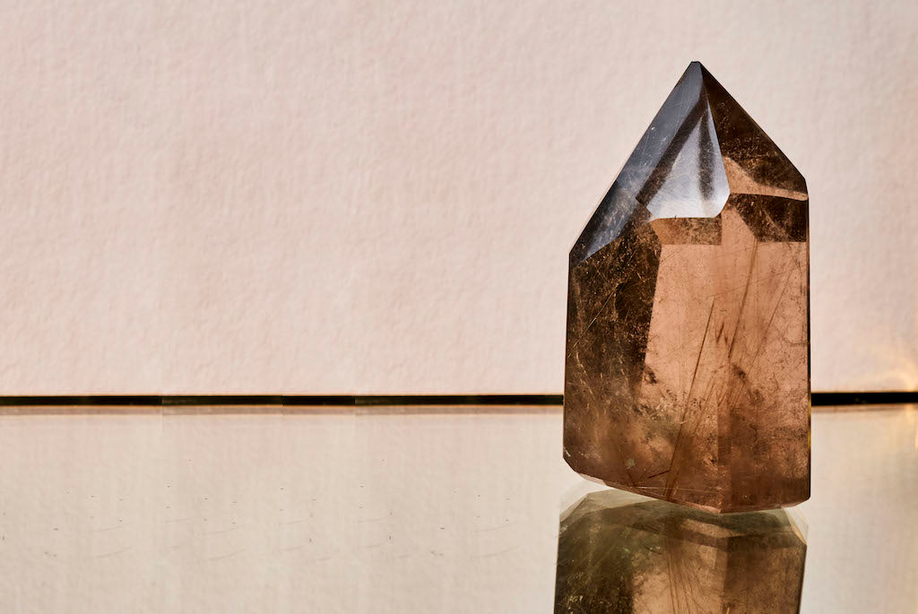 Gold Rutilated Smokey Quartz