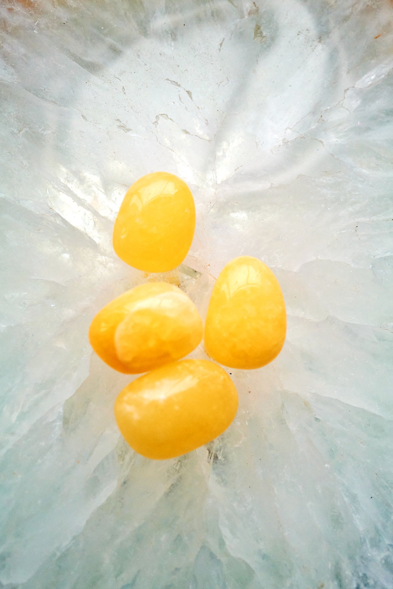 Orange Calcite tumblestones