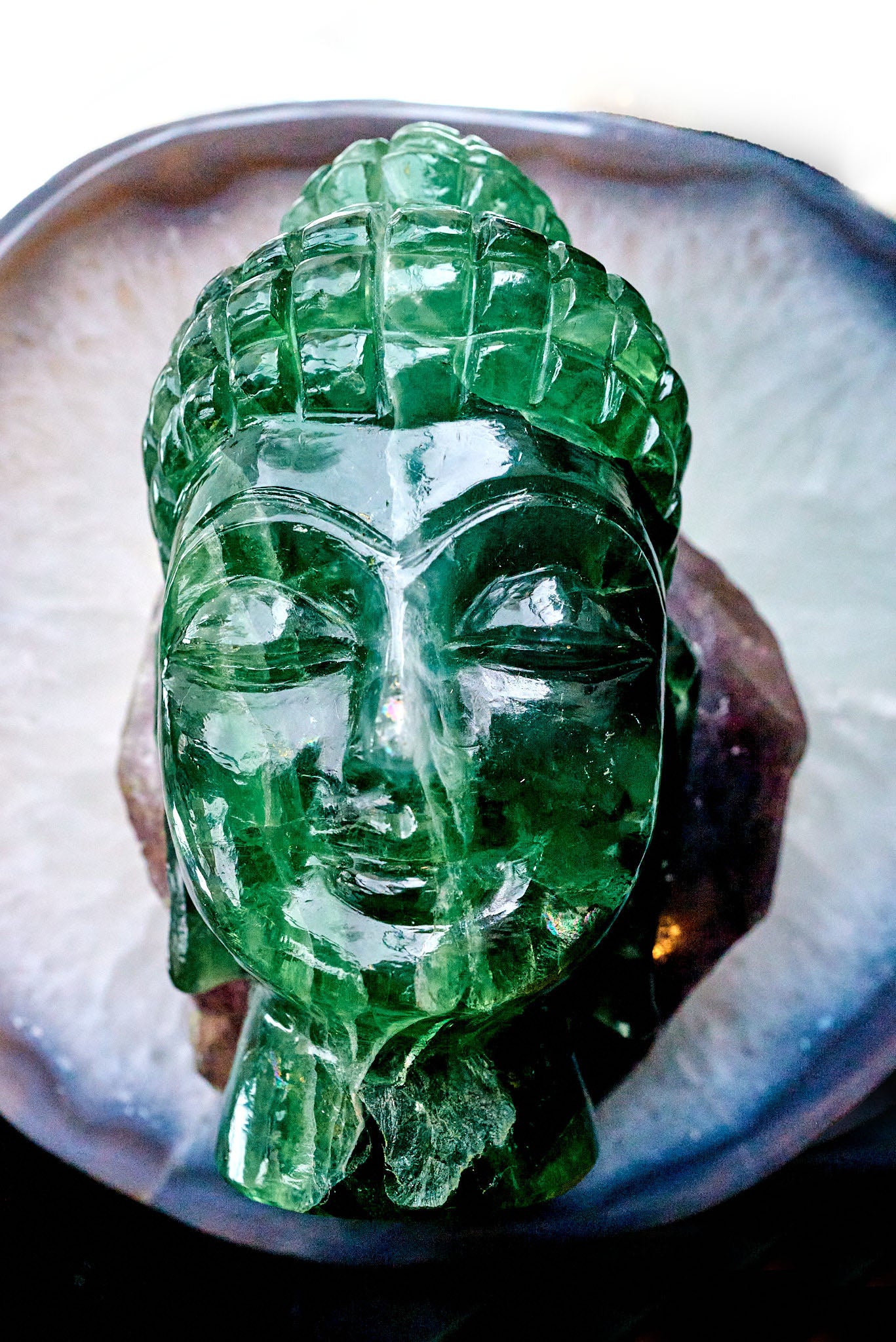 Fluorite Buddah Head