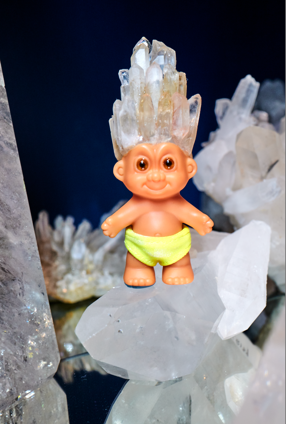 BLONDE OMEN Crystal Trolls - Neon Yellow Speedo