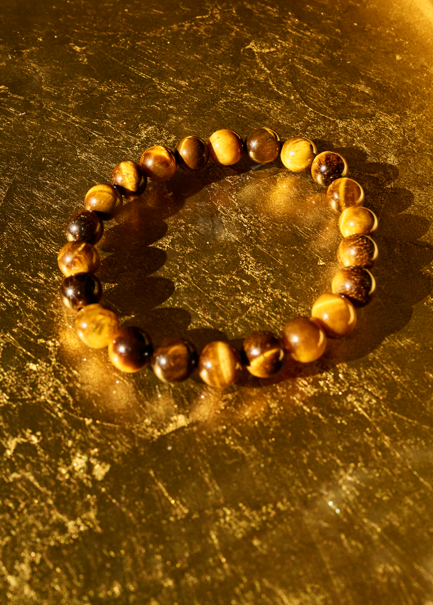 Tigers Eye Bracelet  - Medium Bead