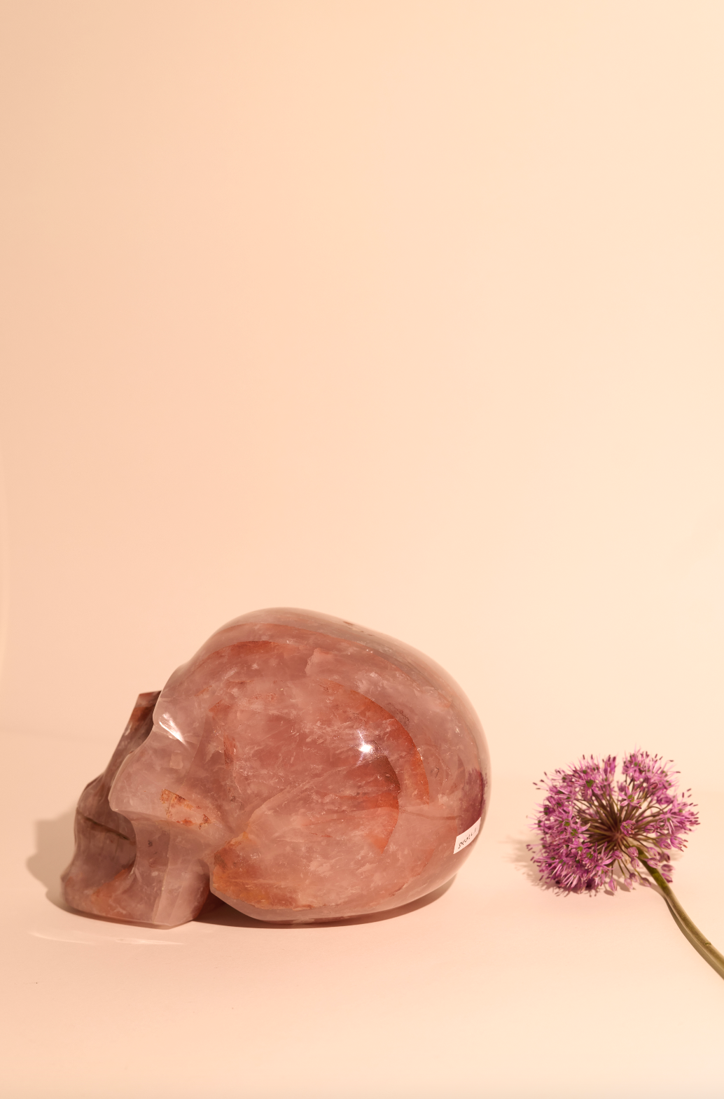 Rose Quartz Skull