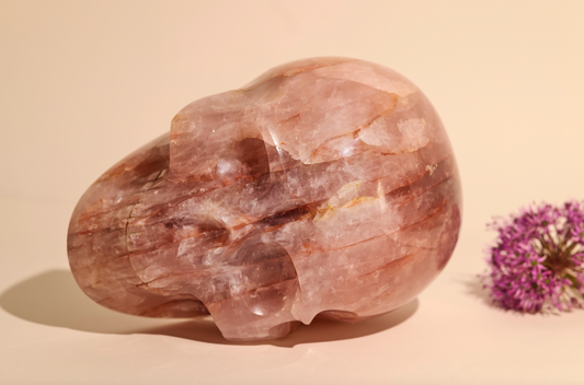 Rose Quartz Skull