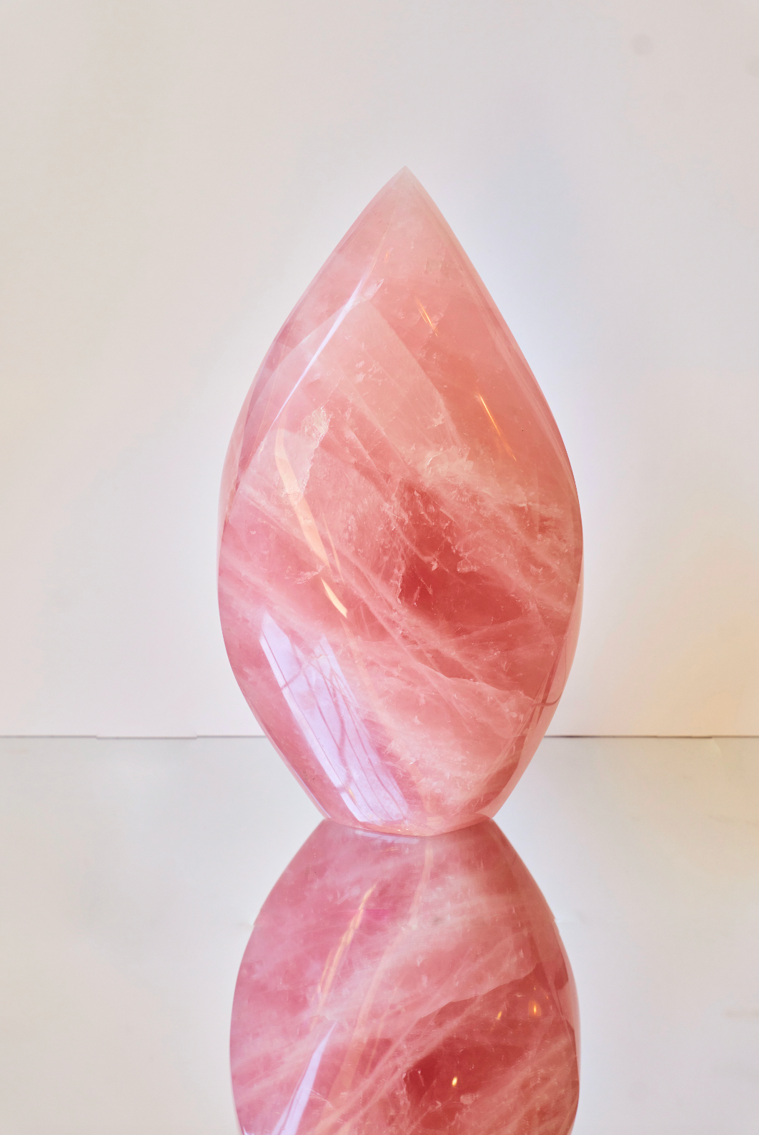 Rose Quartz Flame Statement piece