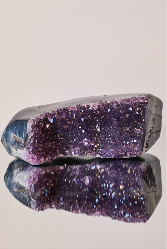 Amethyst and Chalcedony Cluster