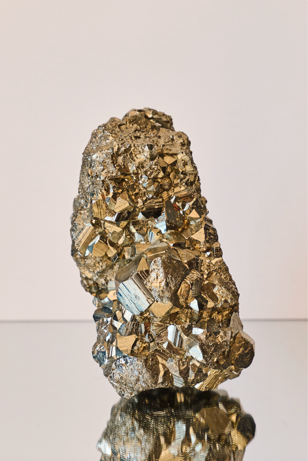 Pyrite Cluster with Cubic Formations