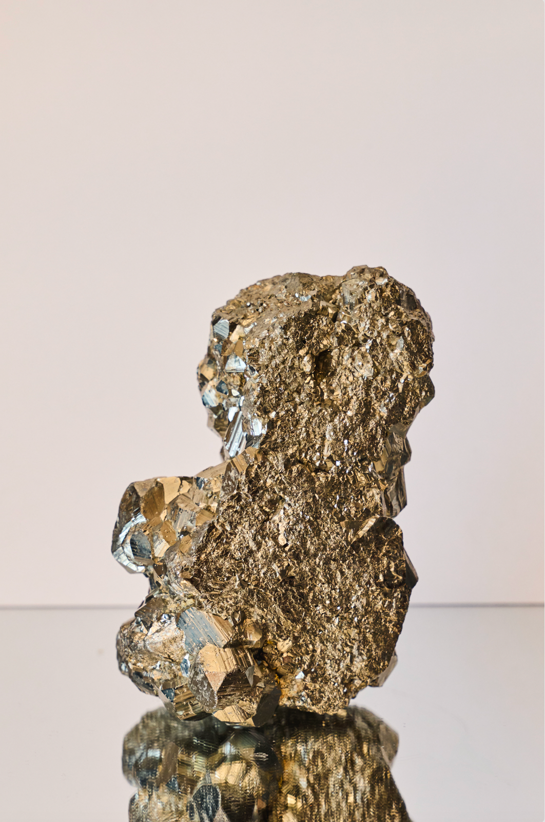 Pyrite Cluster with Cubic Formations