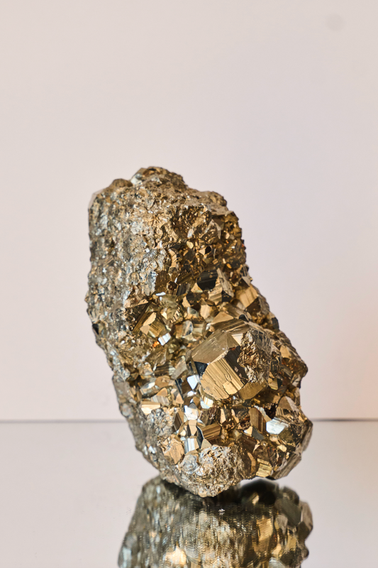 Pyrite Cluster with Cubic Formations
