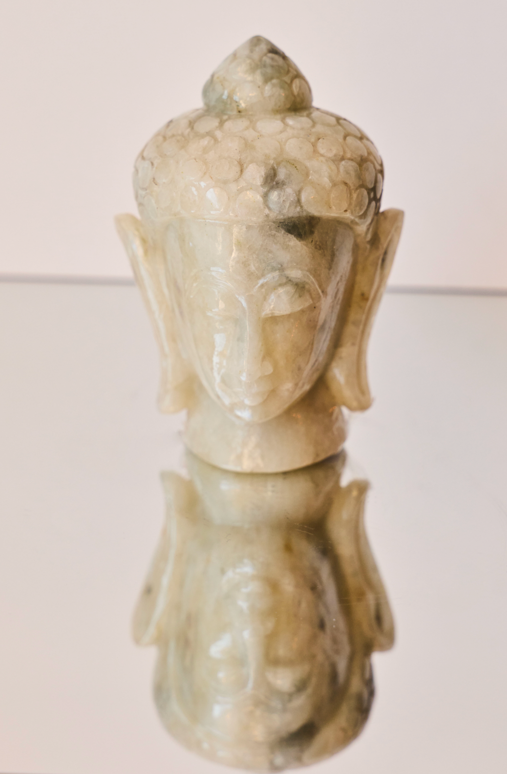 Rainbow Moonstone Buddah Head