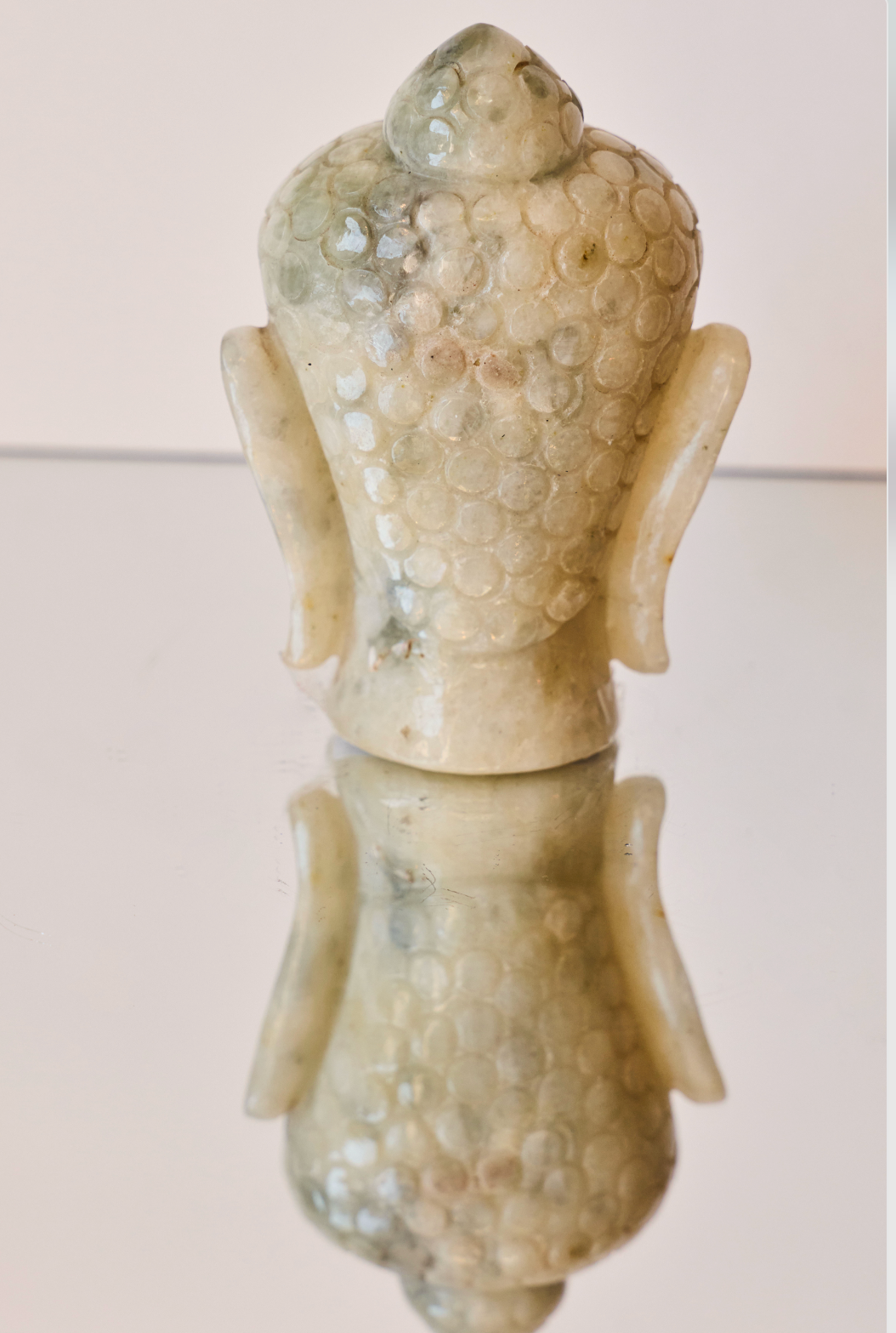 Rainbow Moonstone Buddah Head