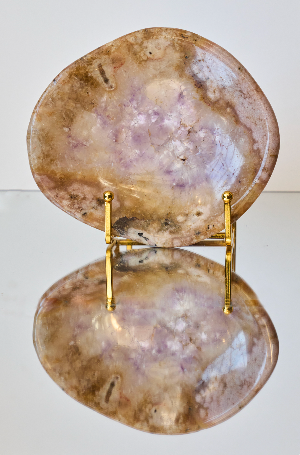 Citrine and Amethyst Plate