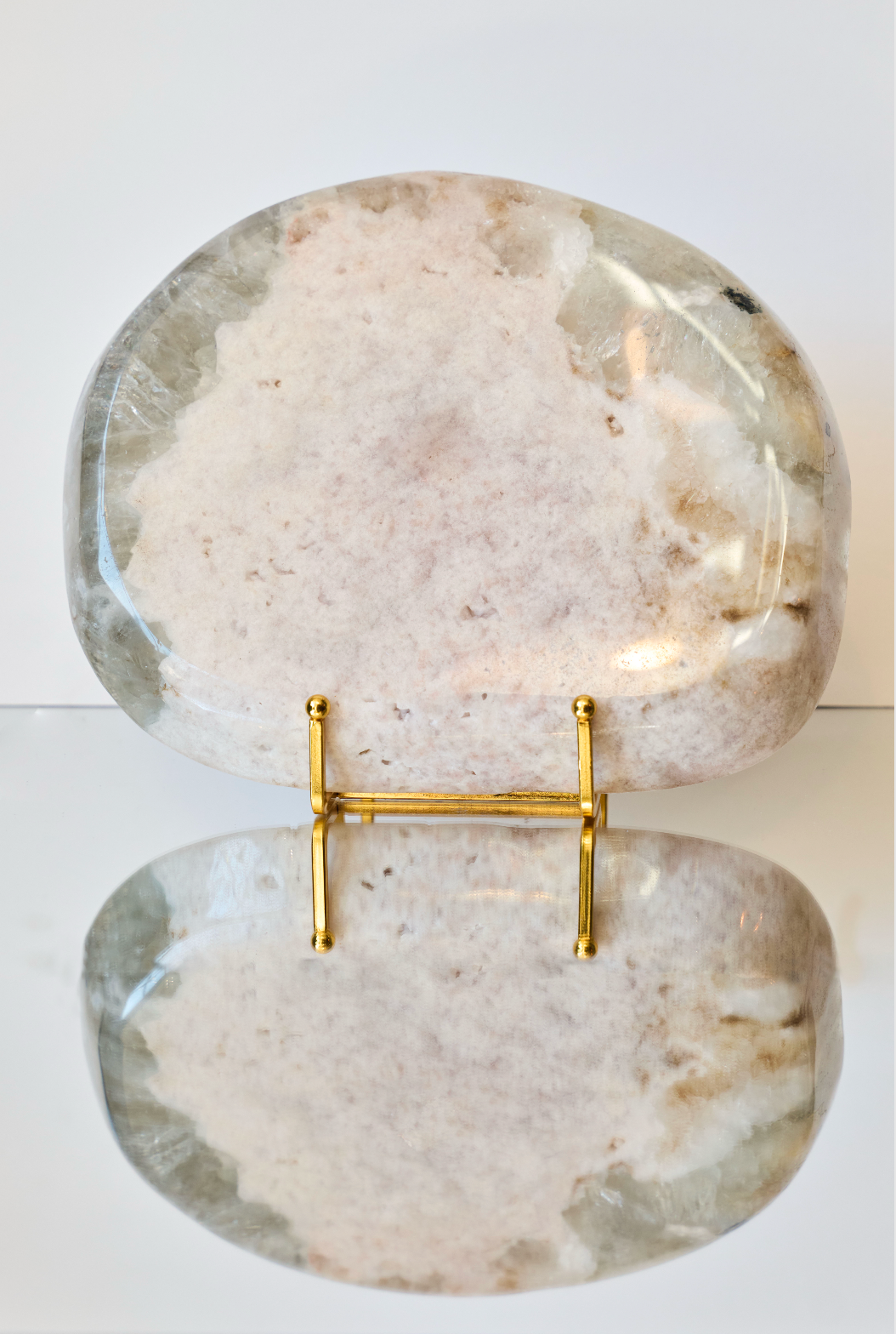 Pink Amethyst and Quartz Plate