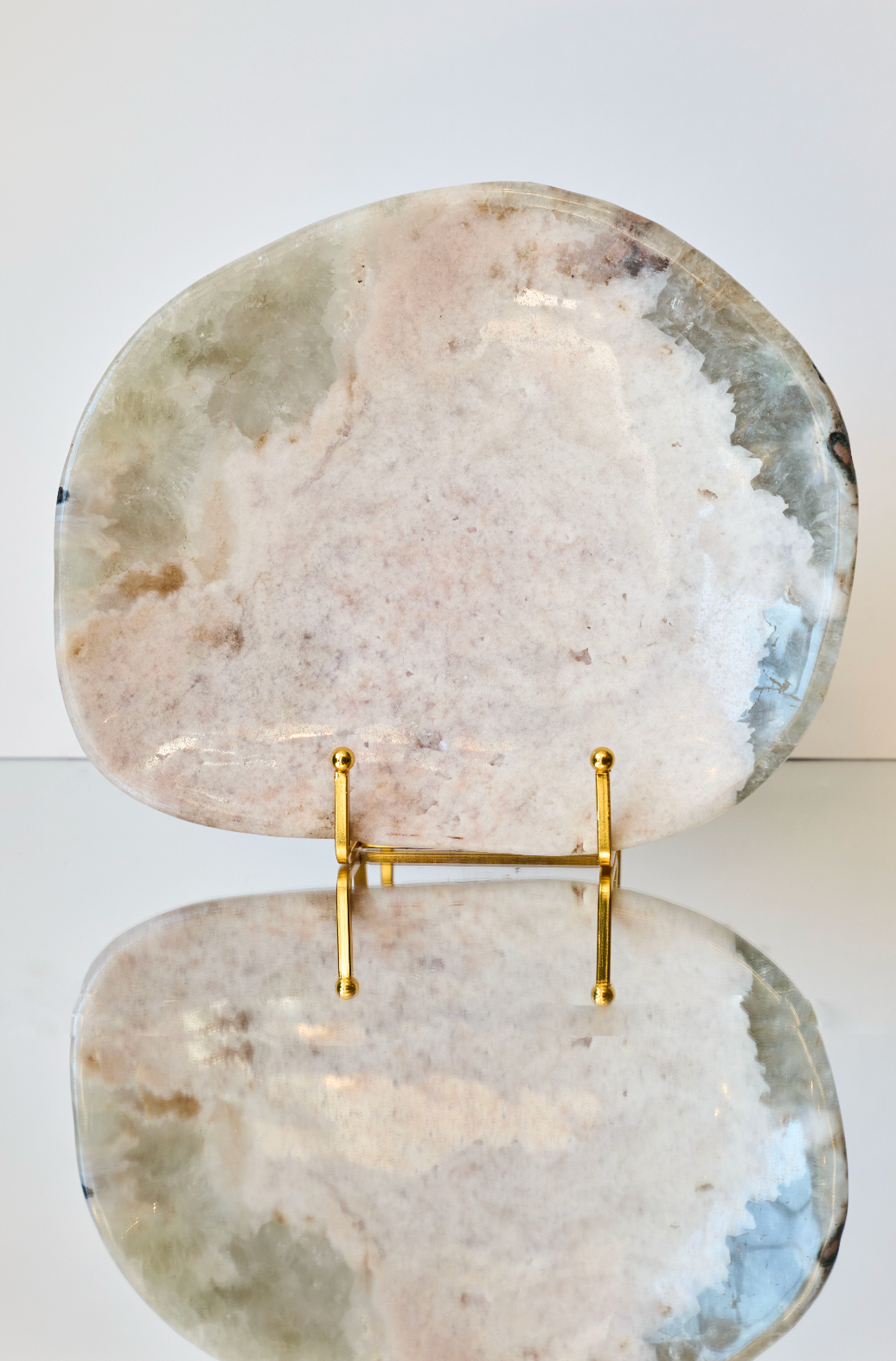 Pink Amethyst and Quartz Plate