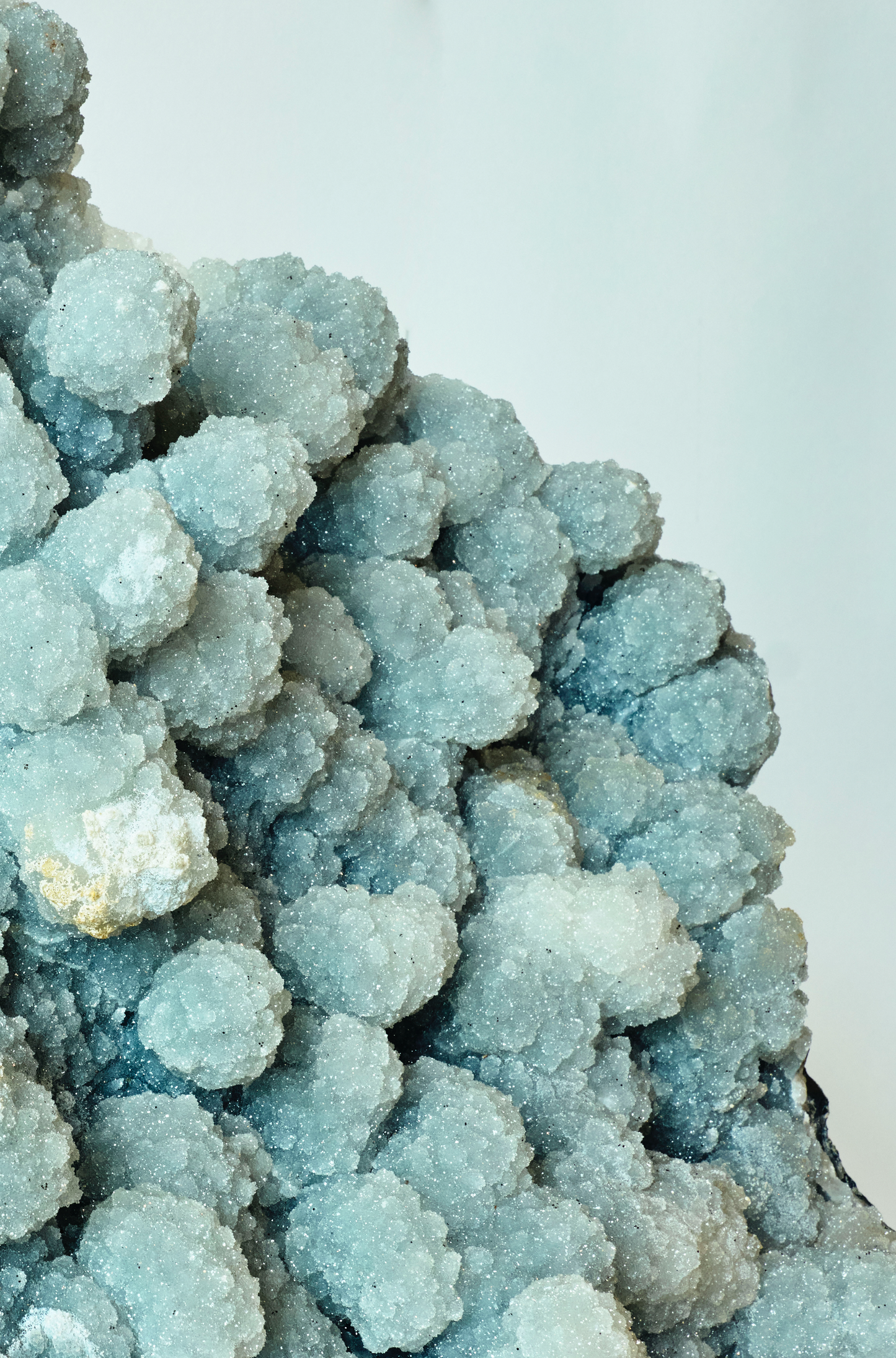 Prasiolite Druzy with Emerging Points