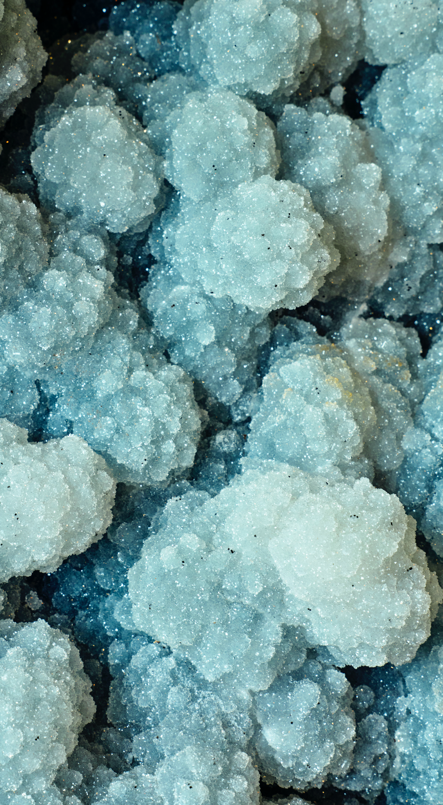 Prasiolite Druzy with Emerging Points