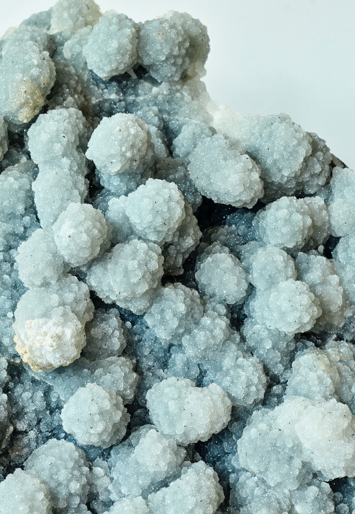 Prasiolite Druzy with Emerging Points