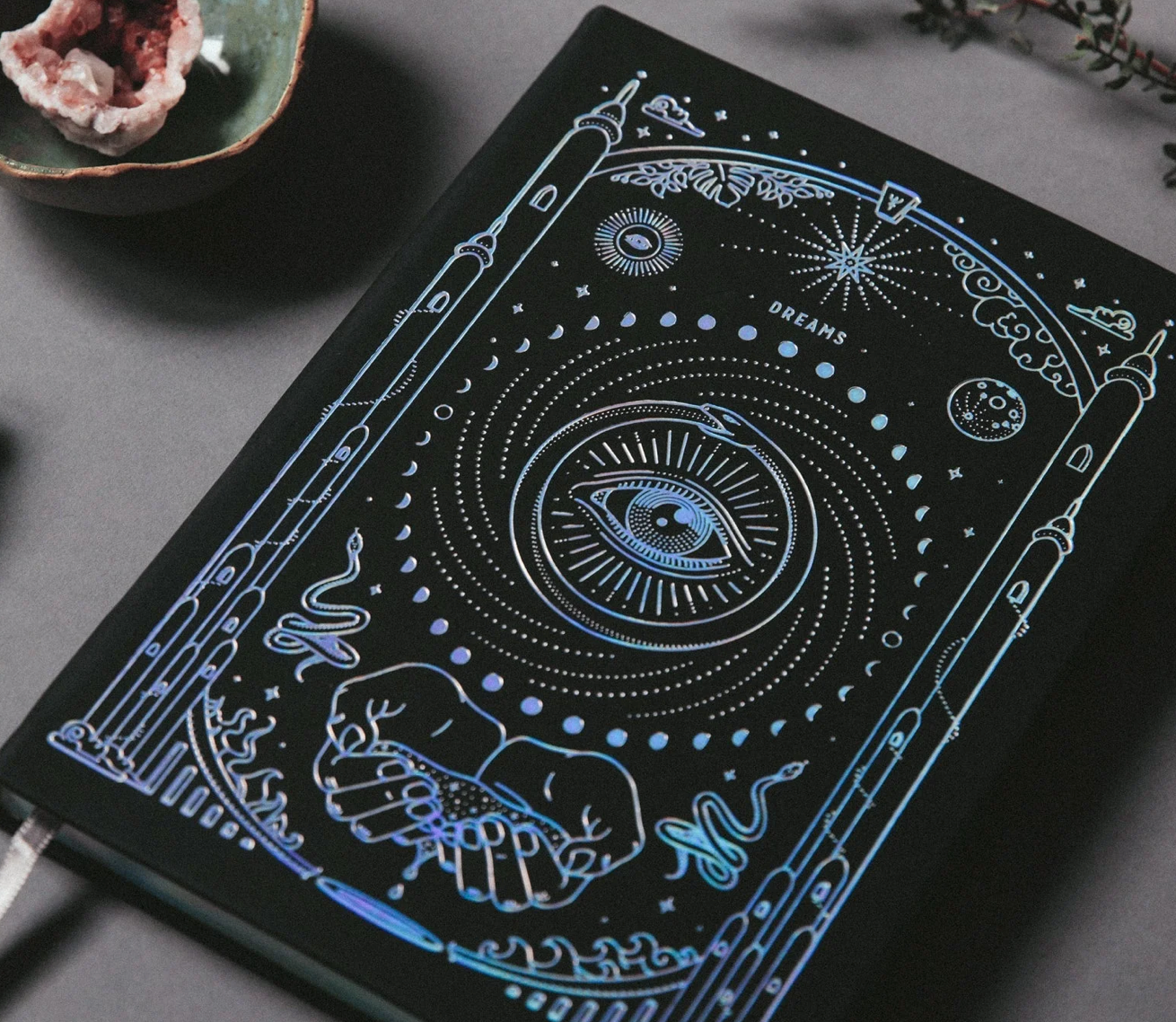 MAGIC OF I A5 ETHER DREAM JOURNAL - Black/Silver Holographic
