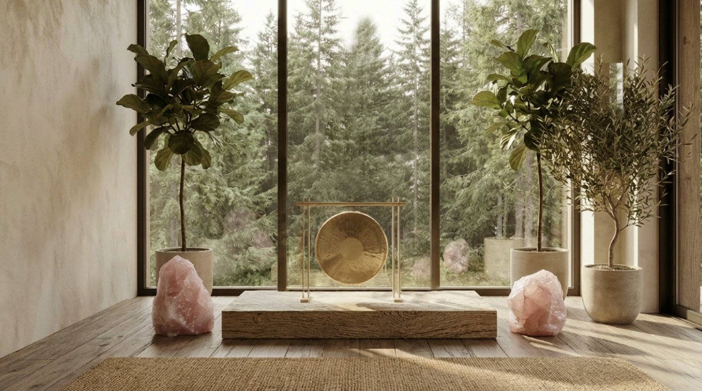 12" inch Mini  Home Gong for at home Meditation practices