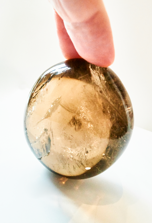 SMOKEY QUARTZ PALMSTONE