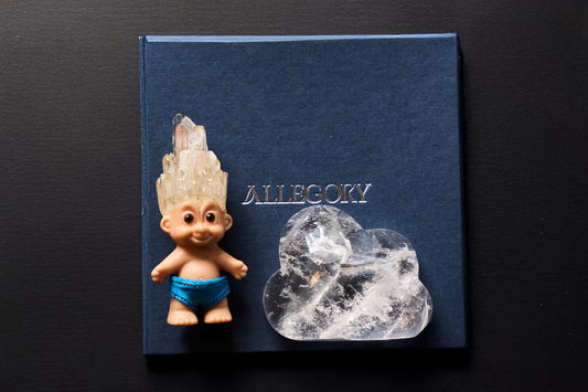 BLONDE OMEN Crystal Trolls - with Crystal cloud