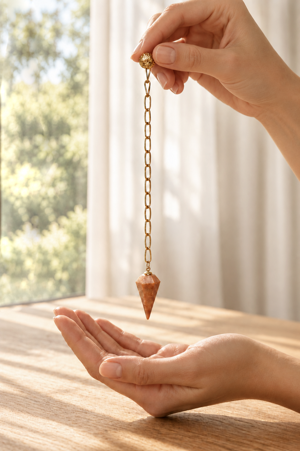Peach Moonstone Pendulum