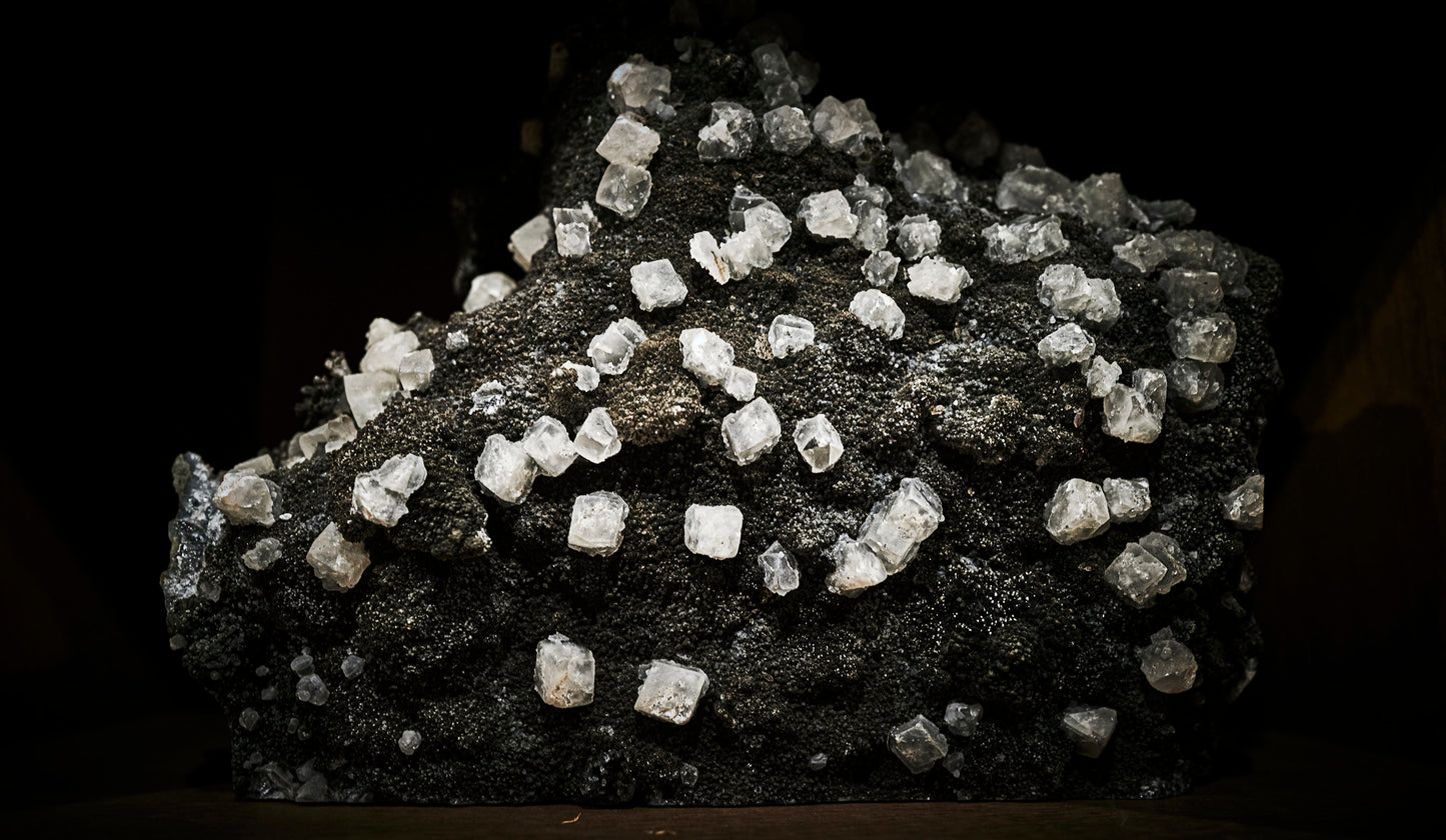 Black Galaxy Amethyst & Calcite