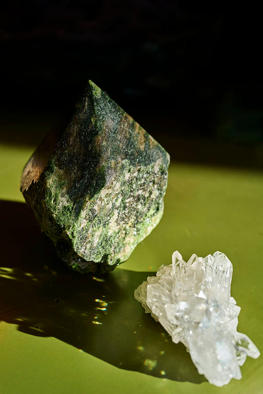 Allegory pack - Diopside point & crystal cluster